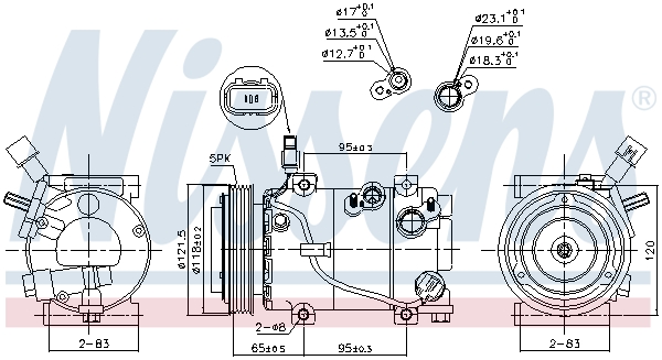 Nissens Airco compressor 890640