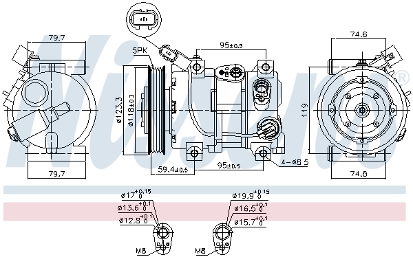 Nissens Airco compressor 890652