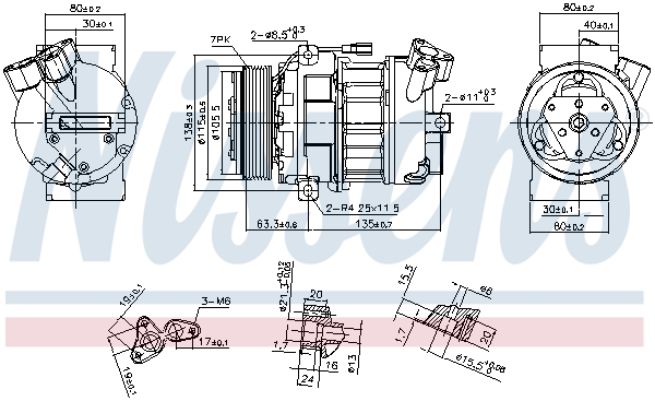 Nissens Airco compressor 890656