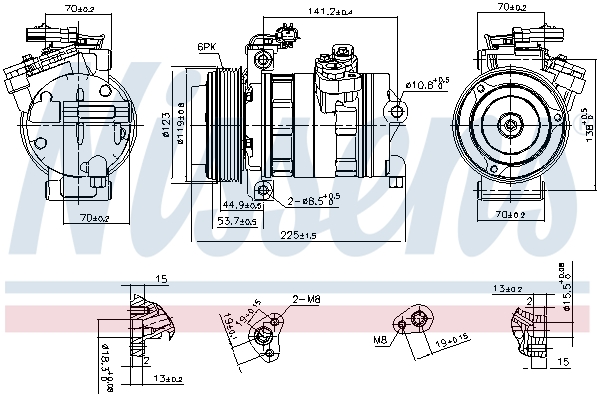 Nissens Airco compressor 890662