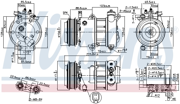 Nissens Airco compressor 890664