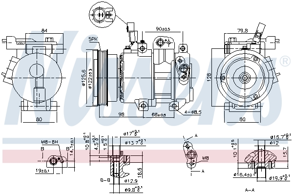 Nissens Airco compressor 890684