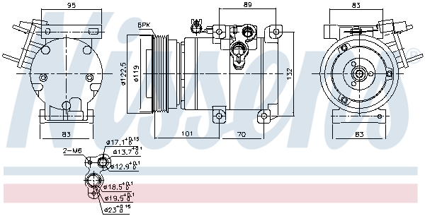 Nissens Airco compressor 890686