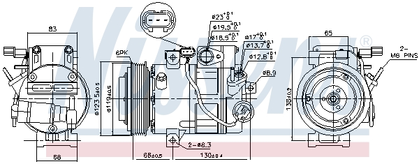 Nissens Airco compressor 890687