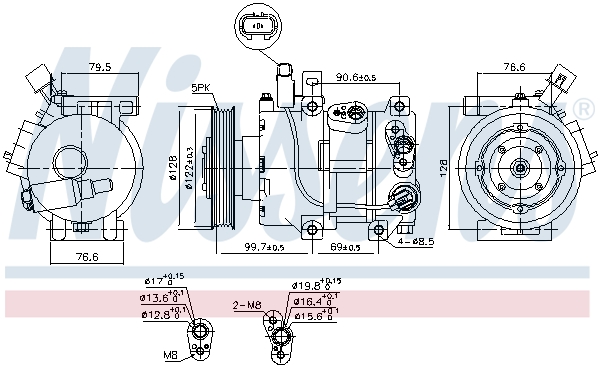 Nissens Airco compressor 890689