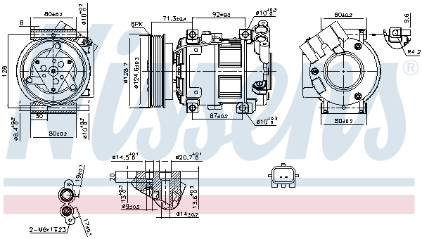 Nissens Airco compressor 890742