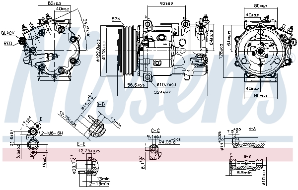 Nissens Airco compressor 890744