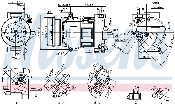 Nissens Airco compressor 890758