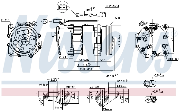 Nissens Airco compressor 890761