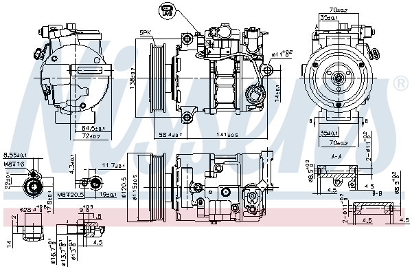 Nissens Airco compressor 890766