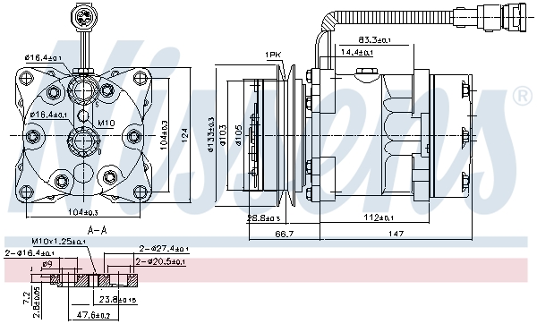 Nissens Airco compressor 89078