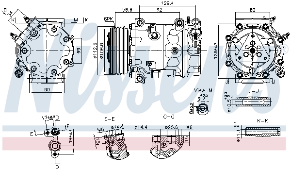 Airco compressor Nissens 890780