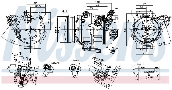 Nissens Airco compressor 890791