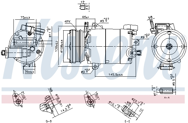 Airco compressor Nissens 890794