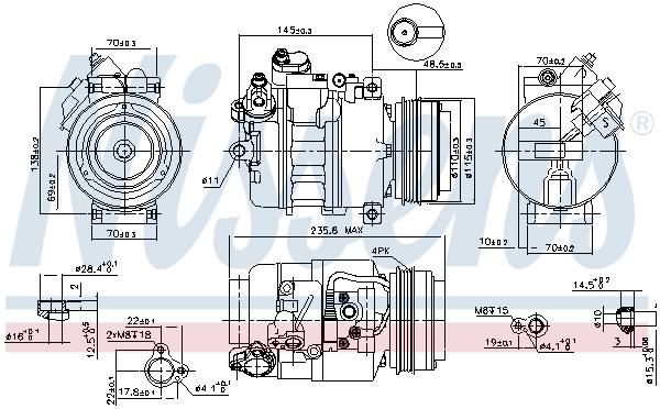 Nissens Airco compressor 89080