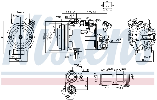 Nissens Airco compressor 890802