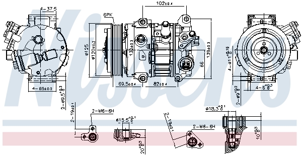 Nissens Airco compressor 890803