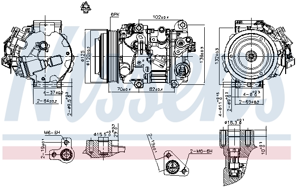 Nissens Airco compressor 890804