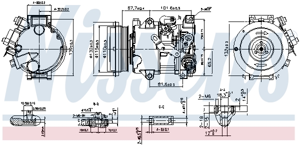 Nissens Airco compressor 890808