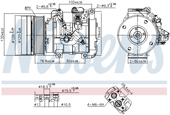 Nissens Airco compressor 890870