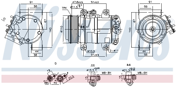 Nissens Airco compressor 890874