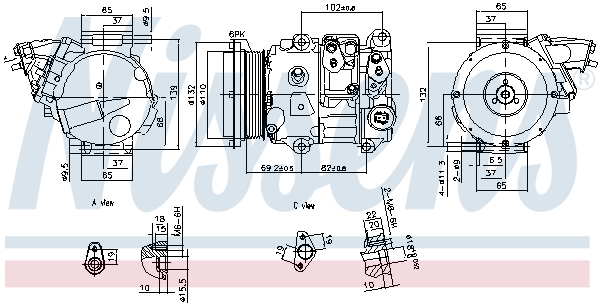 Nissens Airco compressor 890876