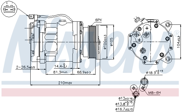 Nissens Airco compressor 89088