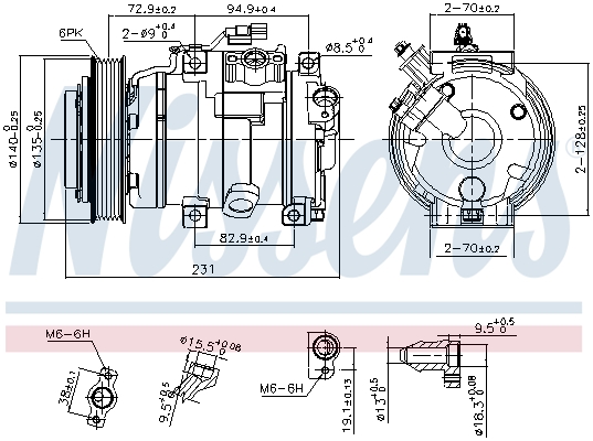 Nissens Airco compressor 890882