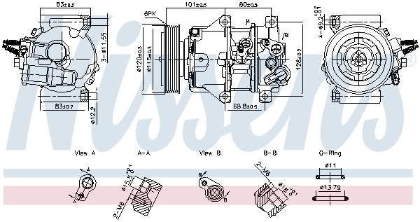 Airco compressor Nissens 890898