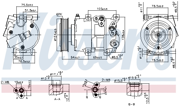 Nissens Airco compressor 890899