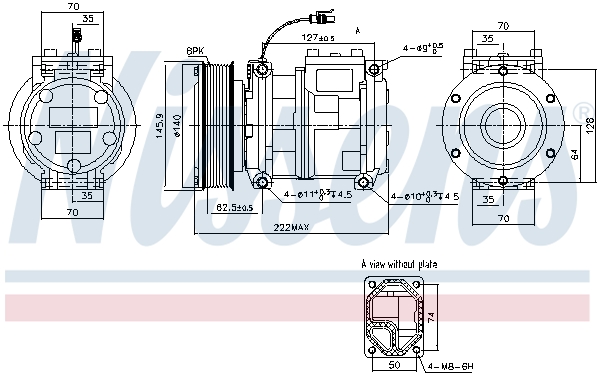 Nissens Airco compressor 890901