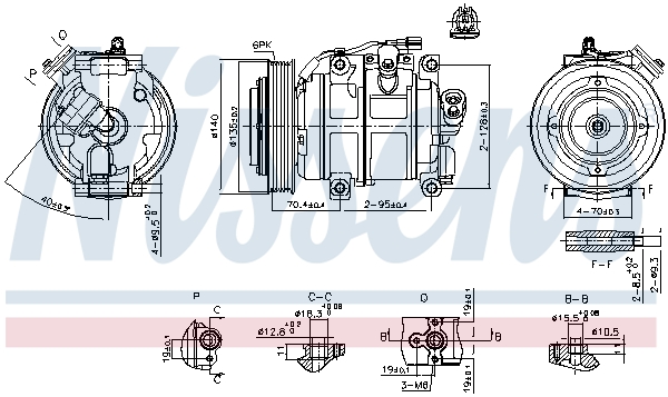 Nissens Airco compressor 890904