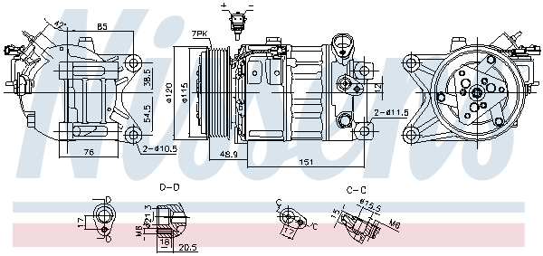 Nissens Airco compressor 890908