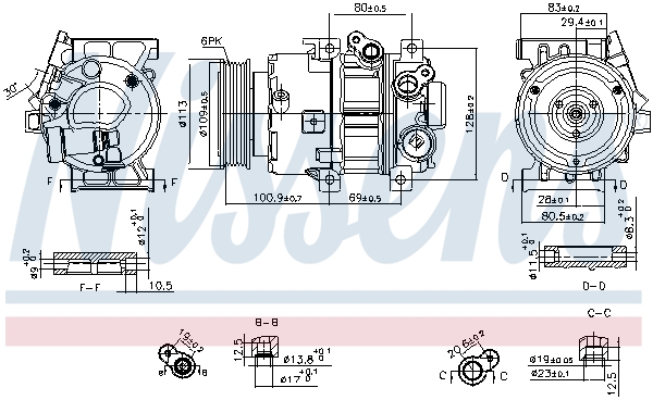 Nissens Airco compressor 890916