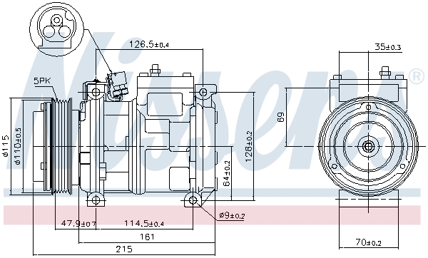 Nissens Airco compressor 89093