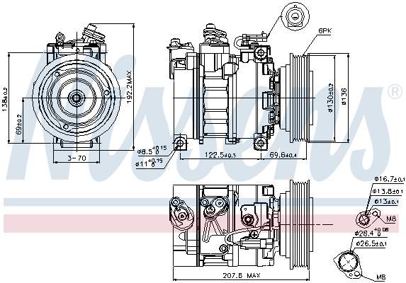 Nissens Airco compressor 89094