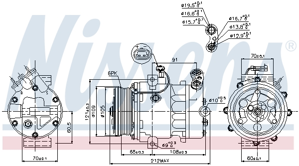 Nissens Airco compressor 89095