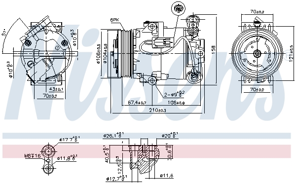 Nissens Airco compressor 89096