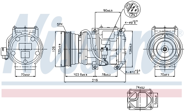 Nissens Airco compressor 89098