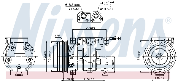 Nissens Airco compressor 89099