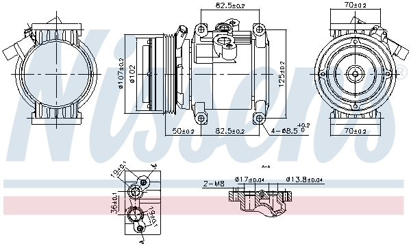 Airco compressor Nissens 891011