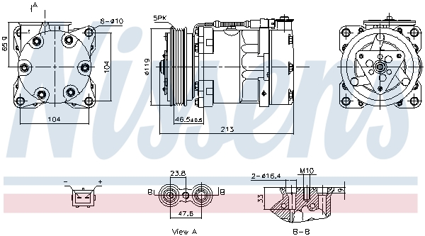 Nissens Airco compressor 891039