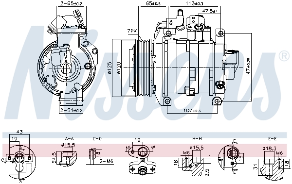 Airco compressor Nissens 891044