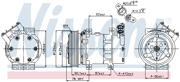 Nissens Airco compressor 89109