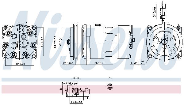 Airco compressor Nissens 891098