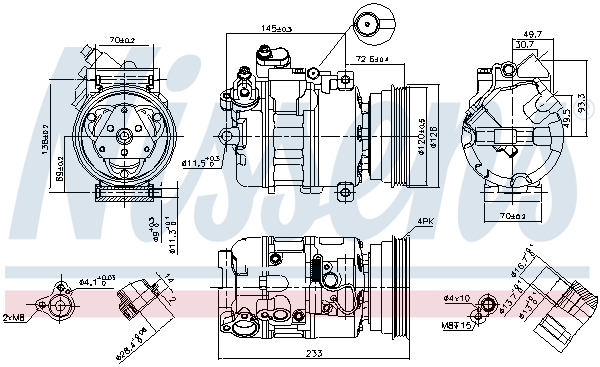 Nissens Airco compressor 89112