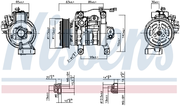 Nissens Compressor, airconditioning 891130