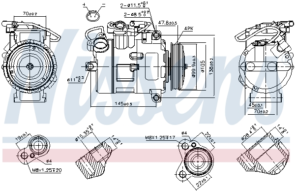 Nissens Airco compressor 89116