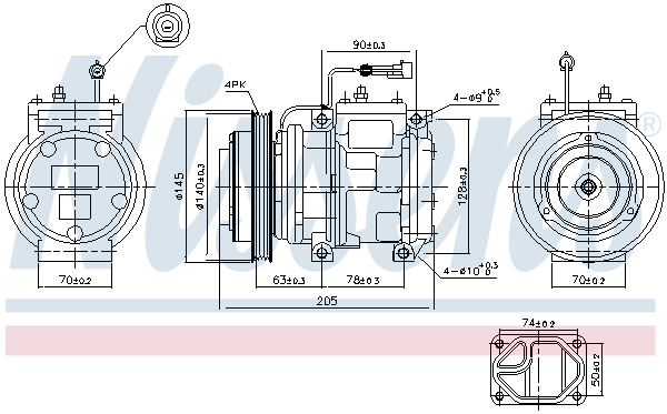 Nissens Airco compressor 89119