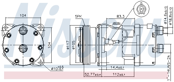 Nissens Airco compressor 89123